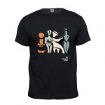 Protoleum Κυκλαδικά Ειδώλια Χρωματιστά Μαύρο Unisex T-Shirt