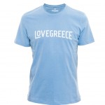 LoveGreece Γαλάζιο Αντρικό T-Shirt