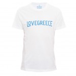 LoveGreece Λευκό Αντρικό T-Shirt
