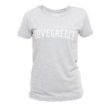 LoveGreece Γκρι Γυναικείο T-Shirt